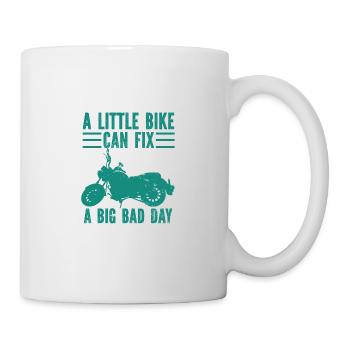 Motorrad Motocross Bike Racing Motorsport - Tasse - Weiß - Rechts