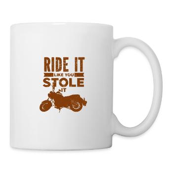 Motorrad Motocross Bike Racing Motorsport - Tasse - Weiß - Rechts