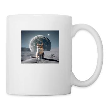 Cat on the Moon - Mug - white - Right