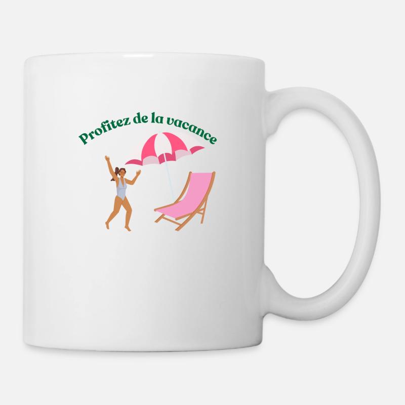 Profitez de la vacance - Mug blanc - blanc