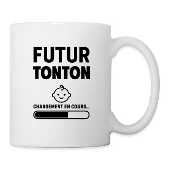 Annonce grossesse Futur tonton Bientôt oncle - Mug blanc - blanc - Droite