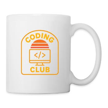 Coding Club Retro Sunrise Design - Mug - white - Right