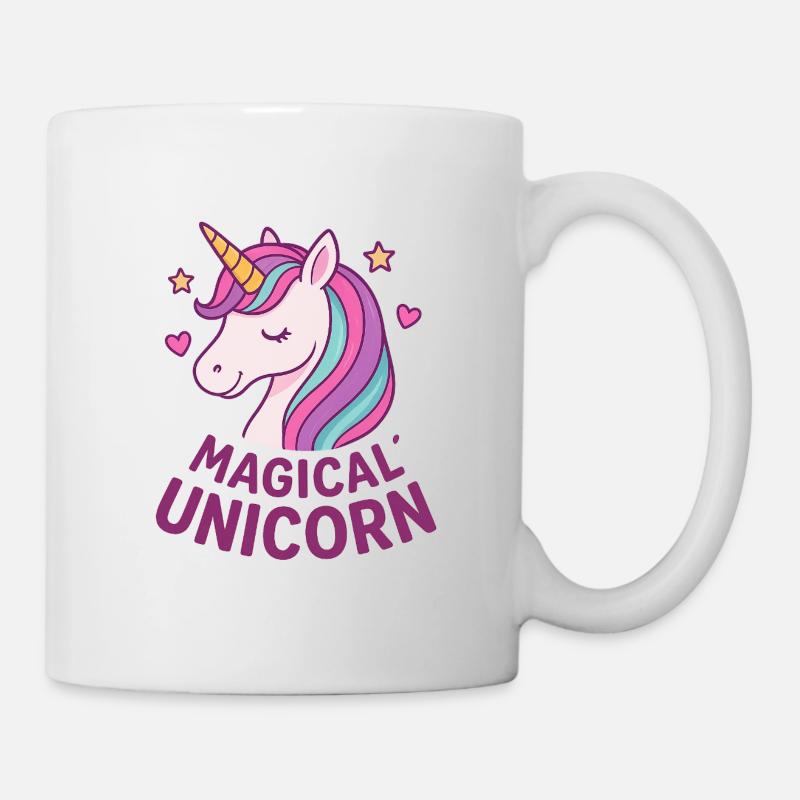 Magisches Einhorn Pastellglanz - Tasse - Weiß