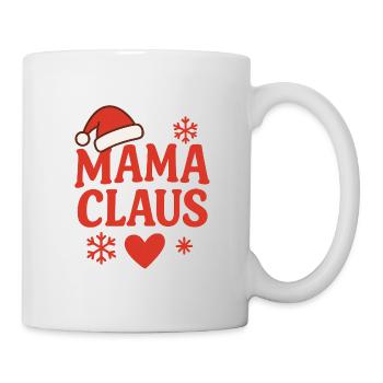 Mama Claus Weihnachtsdesign - Tasse - Weiß - Rechts