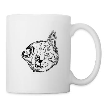 Schrödingers Katze - Dead or Alive - Tasse - Weiß - Rechts