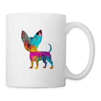 Chihuahua Flowers - Tasse - Weiß - Rechts