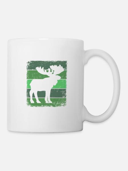 Elch - Tasse - Weiß
