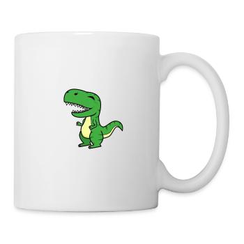 T-Rex - Tasse - Weiß - Rechts