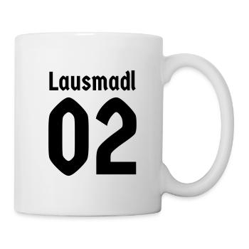 Lausmadl 01 02 bayerisch Bayern Mädchen Bayerin - Tasse - Weiß - Rechts