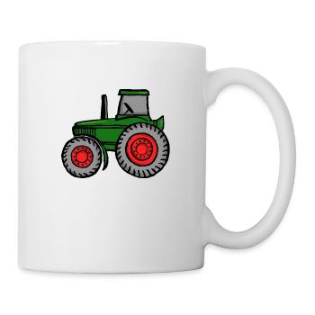 Traktor - Tasse - Weiß - Rechts
