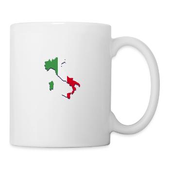 Italy Flag Country Italia Italian Boots Flag - Mug - white - Right