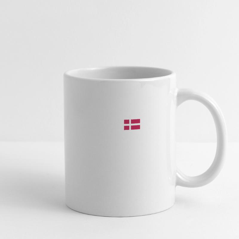 Drapeau du Danemark Drapeau du Danemark Danemark Danemark Mug blanc