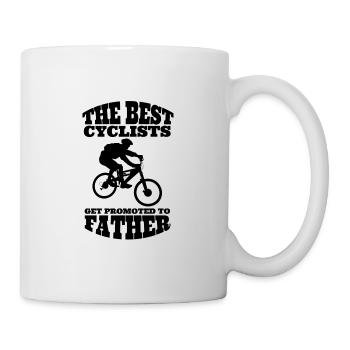 Radfahren Vater Fahrradtour Fahrrad Opa Radeln Dad - Tasse - Weiß - Rechts