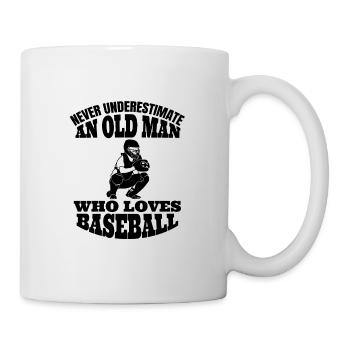 Les amateurs de baseball joueur de baseball - Mug blanc - blanc - Droite
