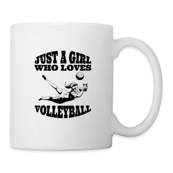 Volley-ball fille beach-volley volley femme - Mug blanc - blanc - Droite