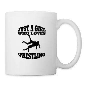 Lutteurs Femmes Luttes Filles Wrestling Dames - Mug blanc - blanc - Droite