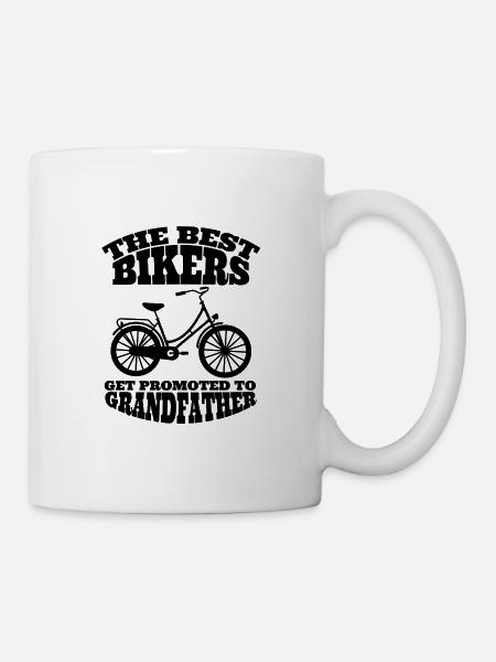 Vélo papa vélo grand-père vélo vélo père cyclisme - Mug blanc - blanc