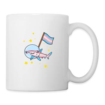 Trans Pride Hammerhai im Weltraum - Tasse - Weiß - Rechts