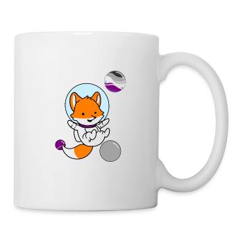 Renard Astronaute Ace Pride - Mug blanc - blanc - Droite