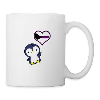 Pinguin Ballon Demisexual Pride - Tasse - Weiß - Rechts