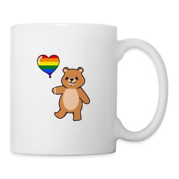 Teddy Bear Balloon Gay Bear Pride - Mug - white - Right