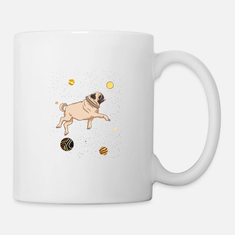 Mops Dans l’espace Gay Bear Pride - Mug blanc - blanc