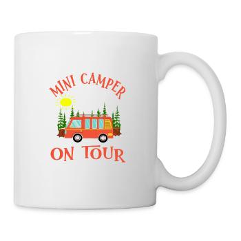 Camping Van Camper on Tour fahren - Tasse - Weiß - Rechts