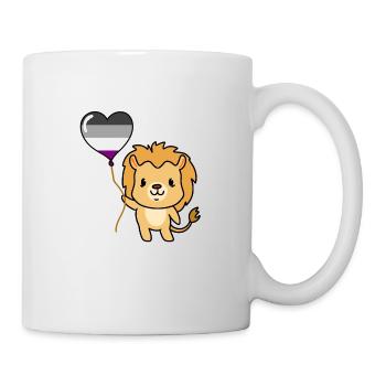 Lion Balloon Asexual Pride - Mug - white - Right