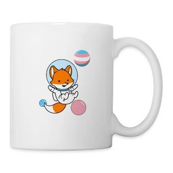 Fuchs Astronaut Trans Pride - Mug - white - Right