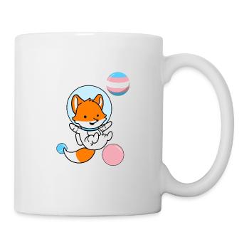 Fuchs Astronaut Trans Pride - Mug - white - Right