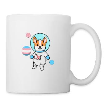 Corgi Space Trans Pride - Mug - white - Right