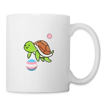 Turtle Astronaut Trans Pride - Mug - white - Right