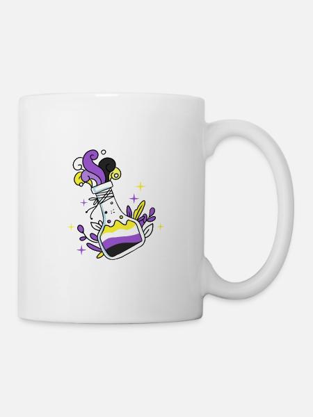 Nonbinary Pride Zaubertrank Nonbinary Pride - Tasse - Weiß