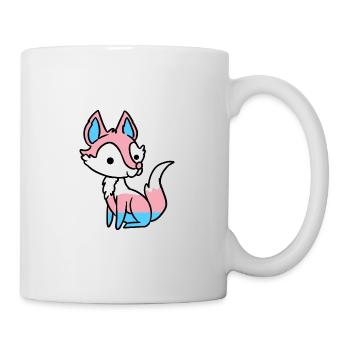 Trans Pride Fox Transgender Pride - Mug - white - Right