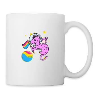 Drache Astronaut Pan Pride - Tasse - Weiß - Rechts