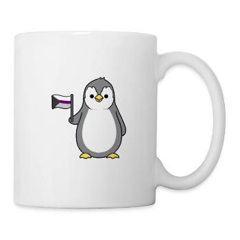 Pinguin Demisexual Pride Flagge - Tasse - Weiß - Rechts