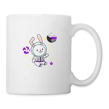 Demisexueller Hase im All Demisexual Pride - Tasse - Weiß - Rechts