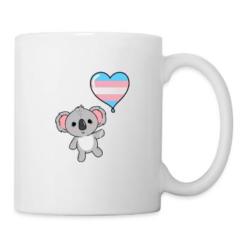 Koala Herzballon Trans Pride - Tasse - Weiß - Rechts