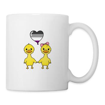 Couple de canards Ace Pride - Mug blanc - blanc - Droite