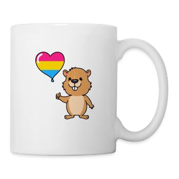 Biber Herzballon Pan Pride - Tasse - Weiß - Rechts