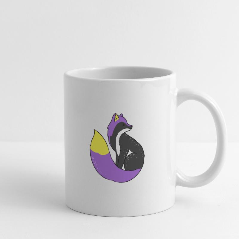 Nonbinary Fuchs Nonbinary Pride Tasse