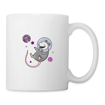 Asexuelles Opossum im Weltraum Ace Pride - Tasse - Weiß - Rechts