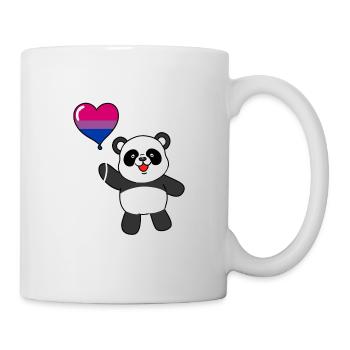 Panda Bisexual Pride Heart Balloon - Mug - white - Right