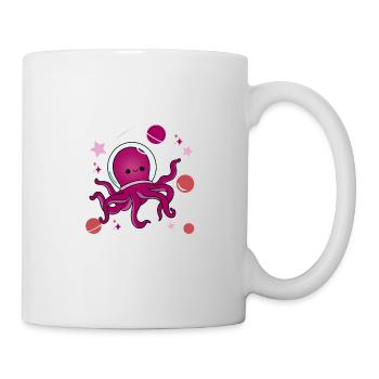 Lesbischer Oktopus im Weltraum Lesbian Pride - Tasse - Weiß - Rechts