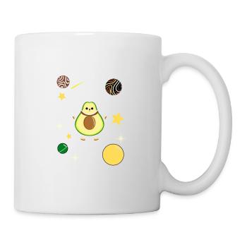 Gay Bear Avocado Im Weltraum Gay Bear Pride - Tasse - Weiß - Rechts