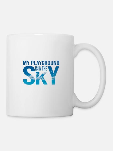 Fallschirmspringen Sky Himmel Parachutisme Saut en parachute - Mug blanc - blanc