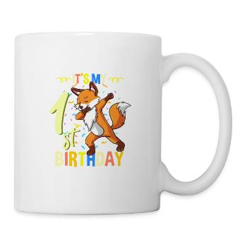 Its My 1st Birthday Dabbing Fox - Mug - white - Right
