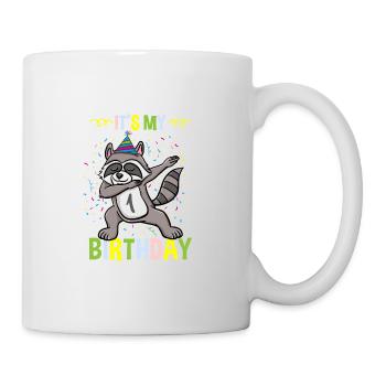 Its My 1st Birthday Waschbär - Tasse - Weiß - Rechts