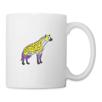Hyäne Nicht binäres Stolz Nonbinary Pride - Tasse - Weiß - Rechts