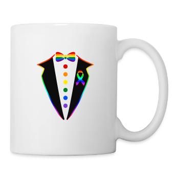 LGBT Tuxedo Gay Bachelor Party - Mug - white - Right
